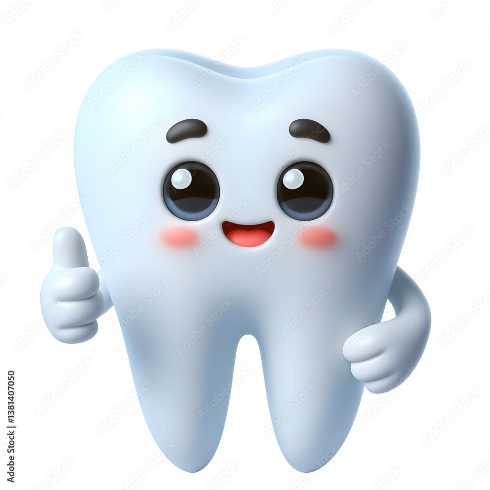 3d cute tooth mascot cartoon character illustration 3d cute tooth mascot cartoon character illustration