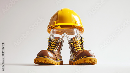 Safety Gear  Hard Hat  Goggles  Boots  Construction  Work