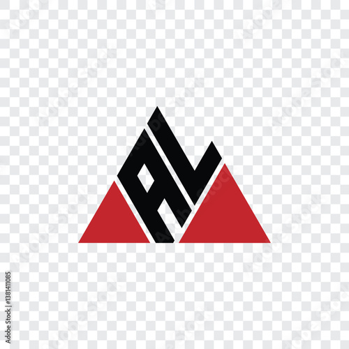 110 a logo alphabet word letter triangle geometric educational a l