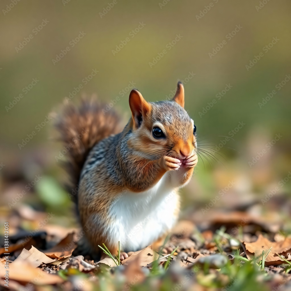 Obraz premium squirrel eating 