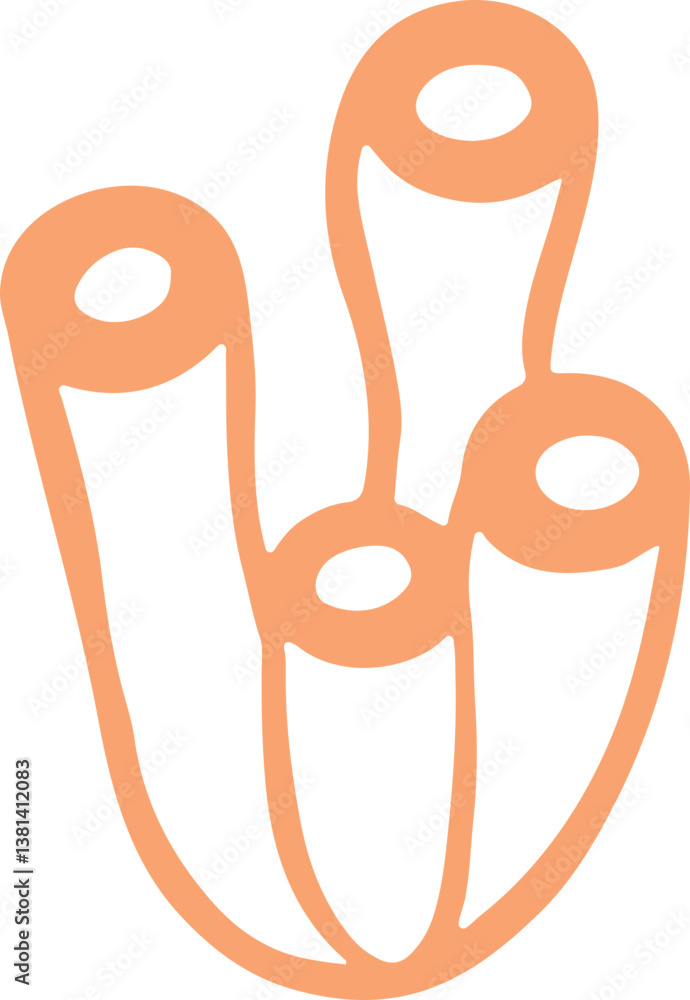 Fototapeta premium illustrated vector coral ocean