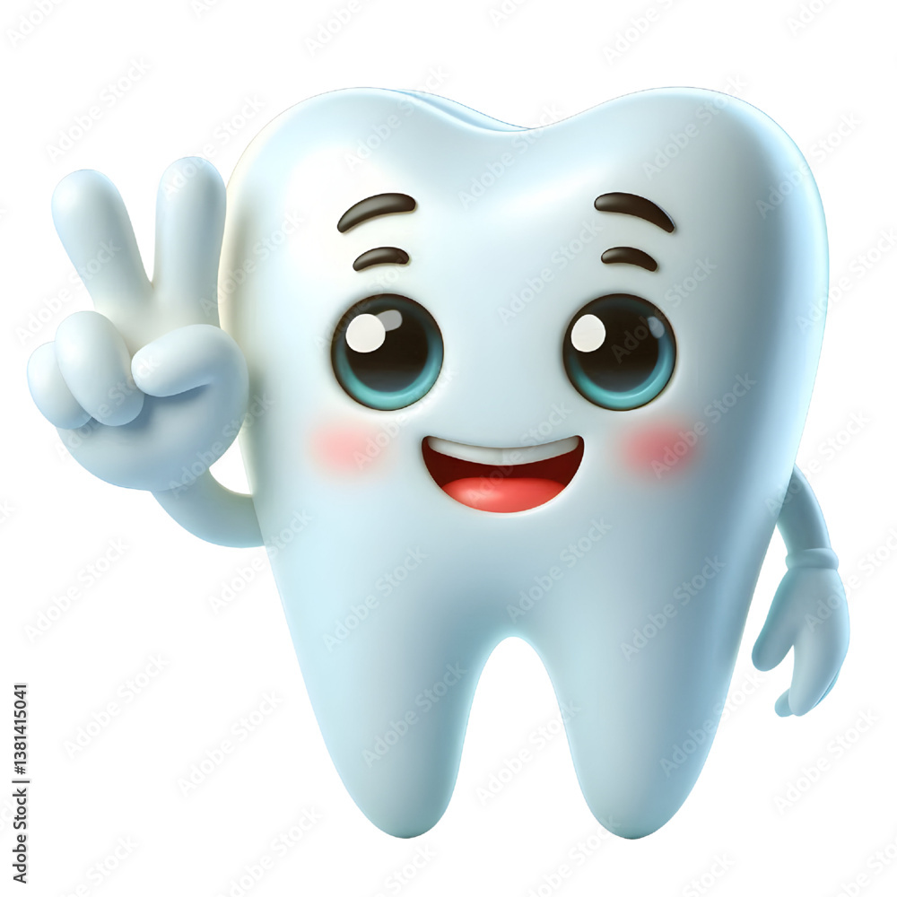 3d cute tooth mascot cartoon character illustration 3d cute tooth mascot cartoon character illustration