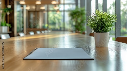 Boardroom Meeting With Sunset Backdrop in a Glass-Enclosed Space Surrounded b...
