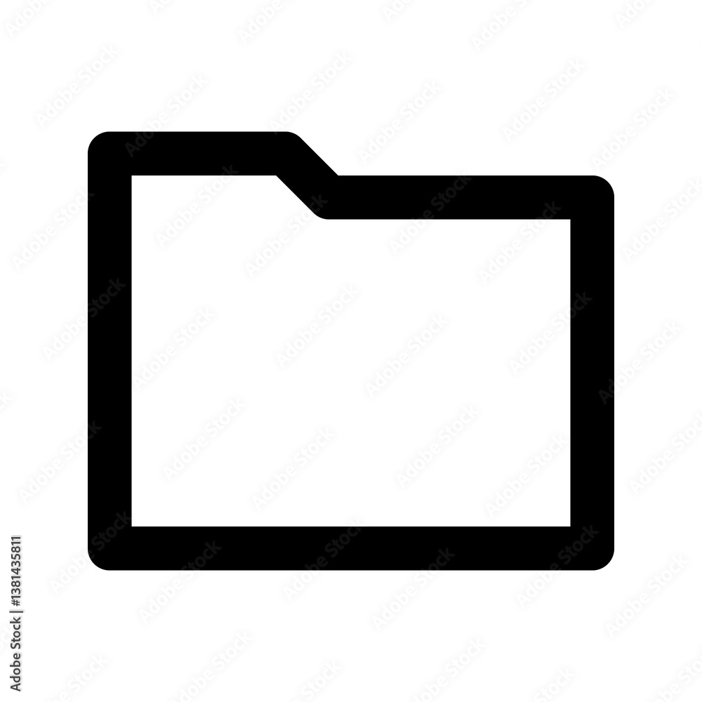 Folder icon. Document folder sign and symbol. File pictogram. Folder icon. Document folder sign and symbol. File pictogram.