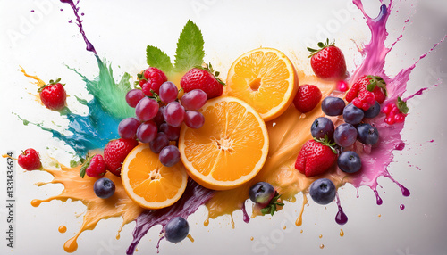 Vibrant Mixed Berries and Citrus