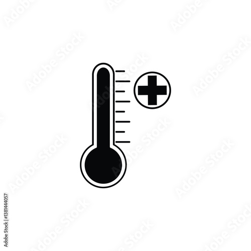 Efficient heat meter icon, ideal for energy, temperature control, and smart home applications.