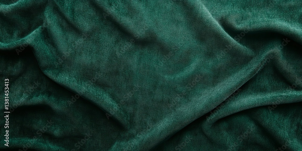 Deep Teal Velvet Fabric Texture Deep Teal Velvet Fabric Texture
