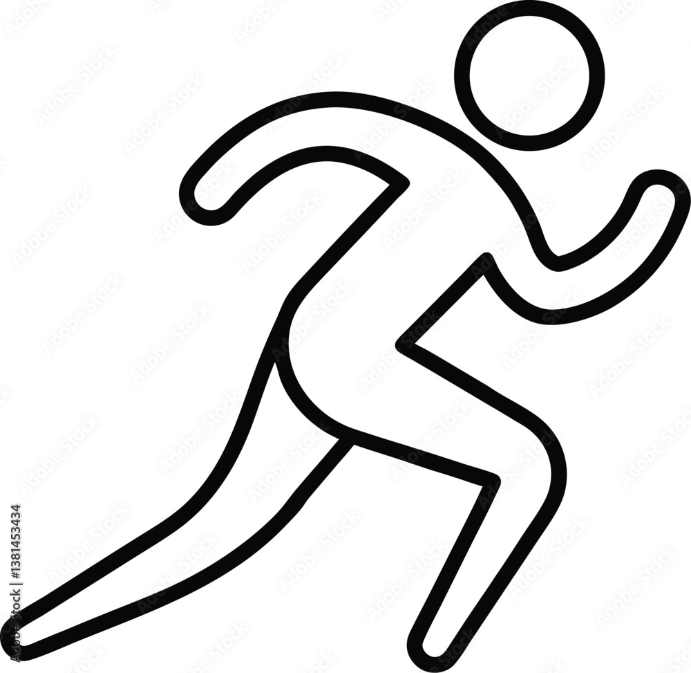 athletics running man icon athletics running man icon