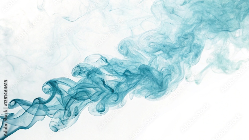 Fototapeta premium Smoke on white background. Generative AI