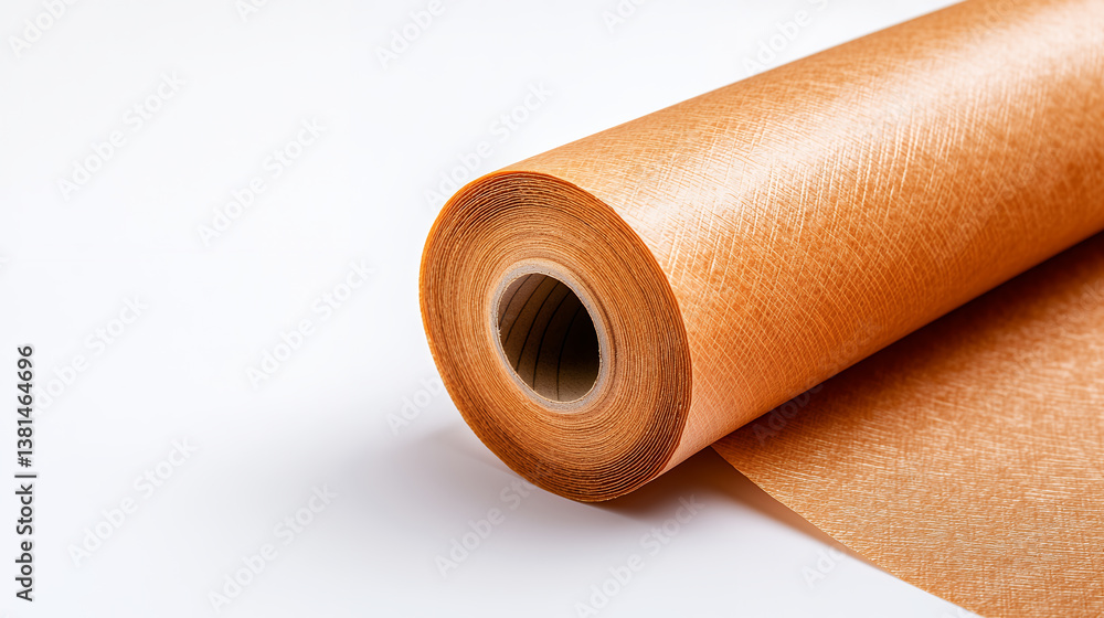 Roll of textured orange paper, ideal for crafts and decorations, showcasing vibrant hue and smooth finish, perfect for various projects Roll of textured orange paper, ideal for crafts and decorations, showcasing vibrant hue and smooth finish, perfect for various projects