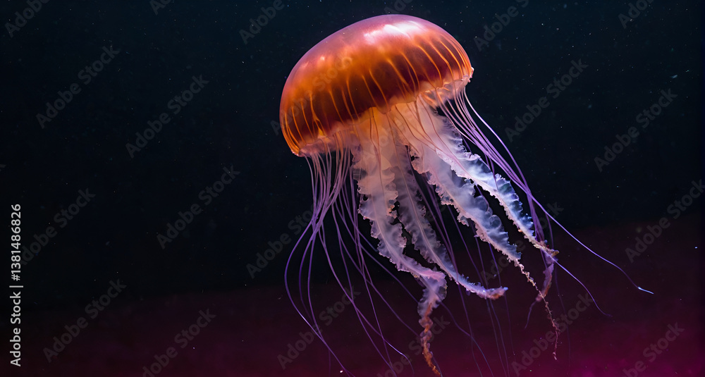 jelly fish in the water jelly fish in the water