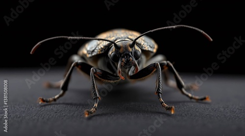 Triatomine bug with exceptional detail background