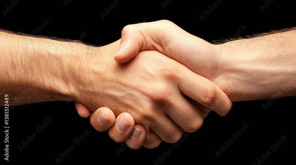 Handshake agreement between business partners office setting photo professional environment close-up perspective Handshake agreement between business partners office setting photo professional environment close-up perspective