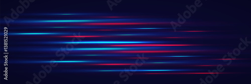 Light effect of neon lines. Effect of shine and light, flashes of laser beams.Vector.EPS 10.