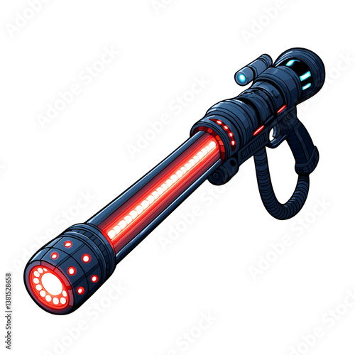 Red Long Laser Gun