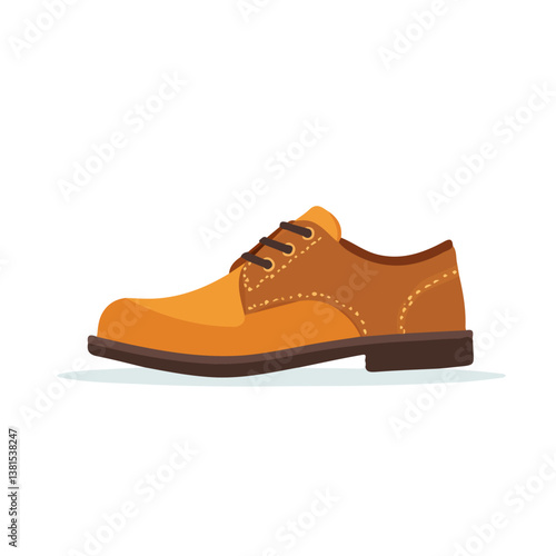 Cobbler 2D flat vector illustration, isolated on a white background.