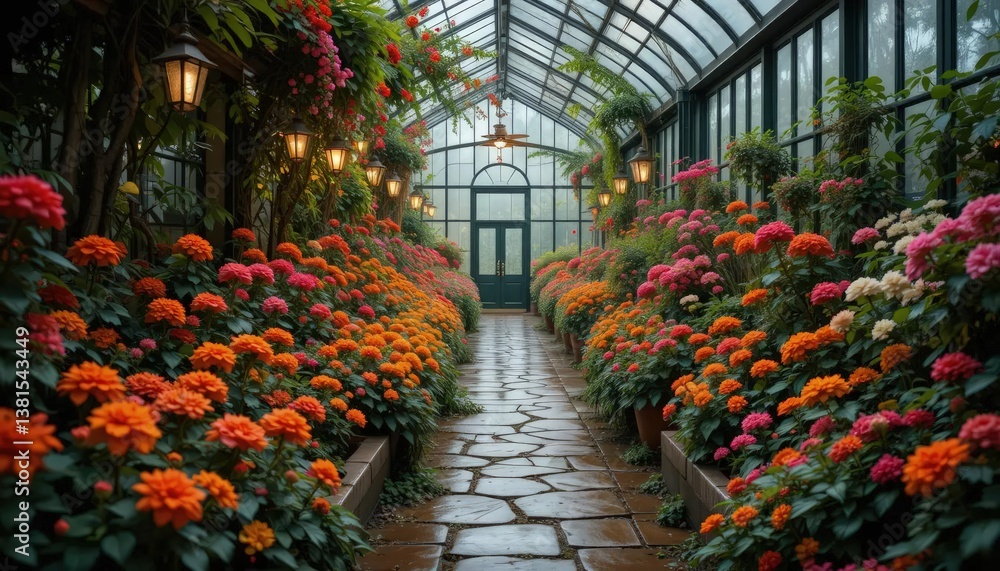realistics rainy garden transforms into a vibrant sanctuary of life as water and foliage harmoniously blend together, resulting in a beautiful array of colors and textures realistics rainy garden transforms into a vibrant sanctuary of life as water and foliage harmoniously blend together, resulting in a beautiful array of colors and textures