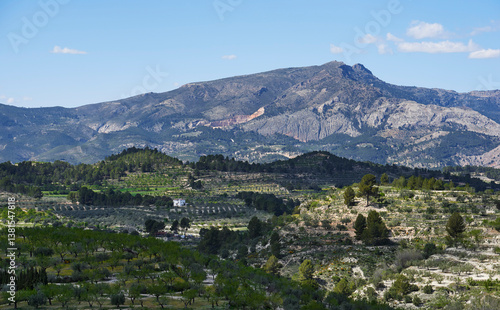 A bird view of the Spanish countryside 
