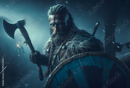 viking preparing for war