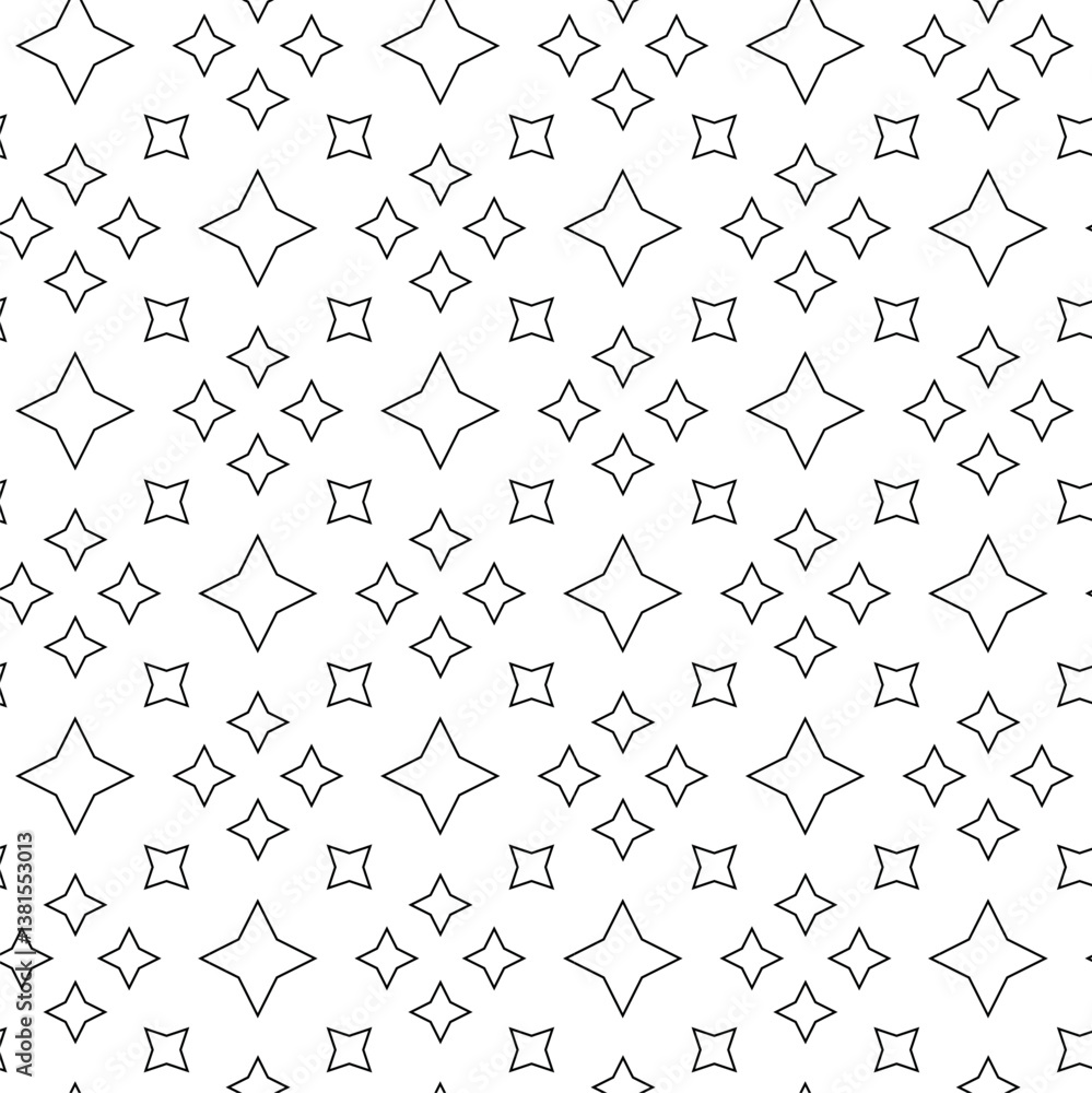 Abstract geometric pattern with crosses, stripes, lines. Seamless vector background. White and black ornament. Modern reticulated graphic design.