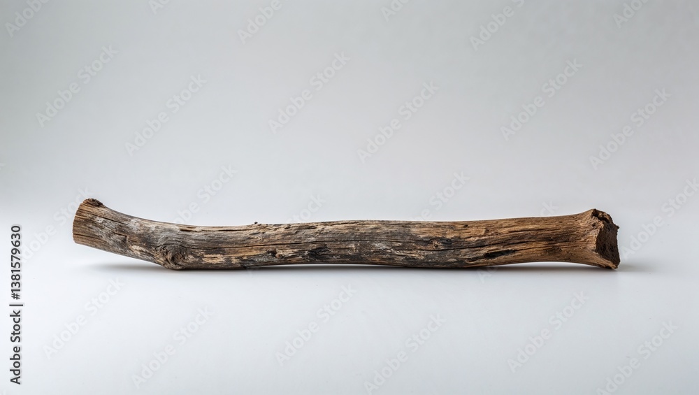 Dry Tree Branch Lying on Light Surface Dry Tree Branch Lying on Light Surface
