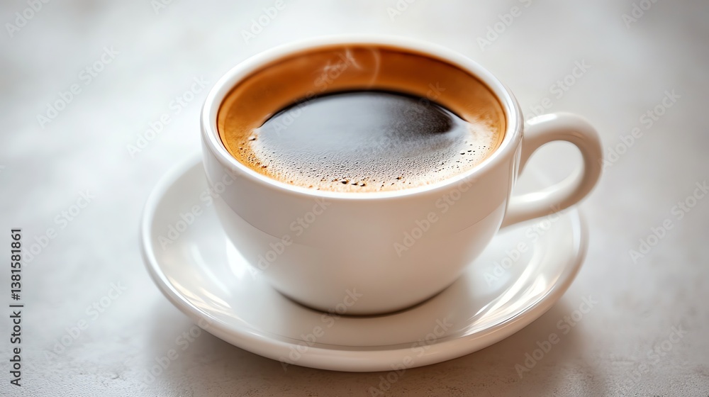 Fototapeta premium A steaming cup of coffee