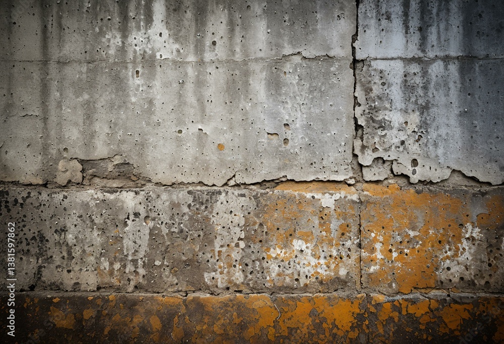 Fototapeta premium A close up of a wall with peeling paint on it.