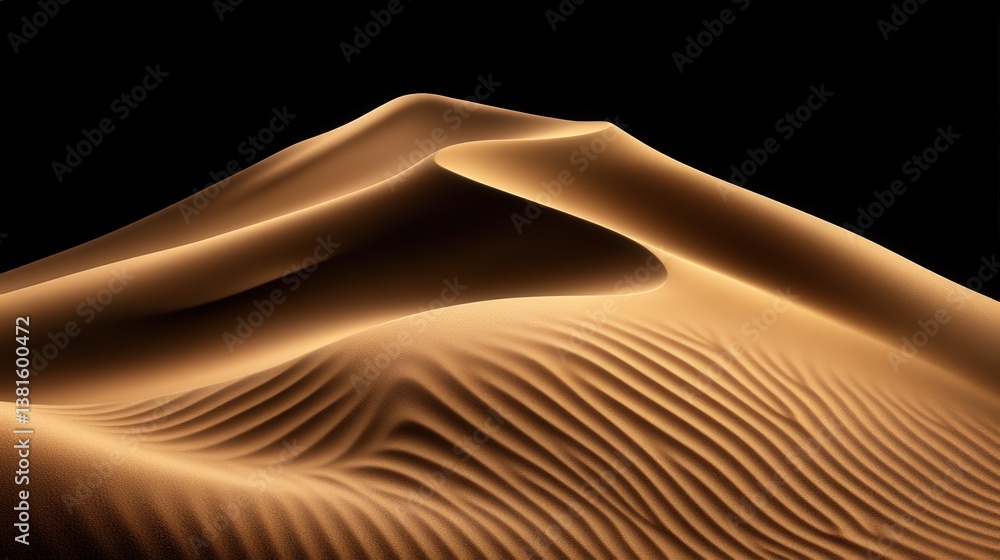 A breathtaking view of elegant sand dunes featuring smooth curves and lines, artfully reflecting natural beauty for stunning backgrounds or thematic projects. A breathtaking view of elegant sand dunes featuring smooth curves and lines, artfully reflecting natural beauty for stunning backgrounds or thematic projects.