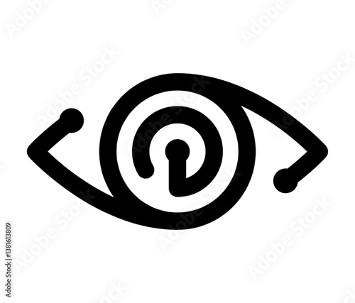 eye logo. vision and technology