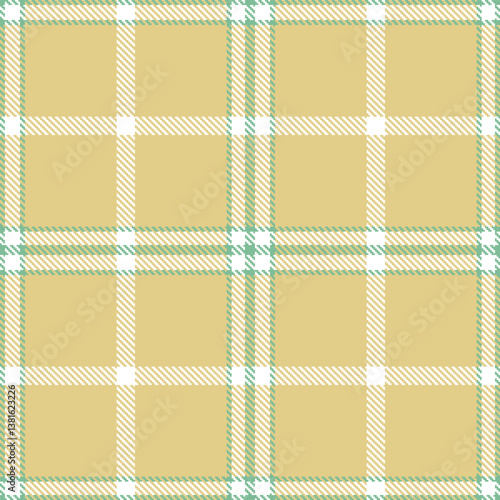 Mellow Green Eggs and Ham Tartan patterns fabric texture. Elegant Neon White Seamless Tartan
