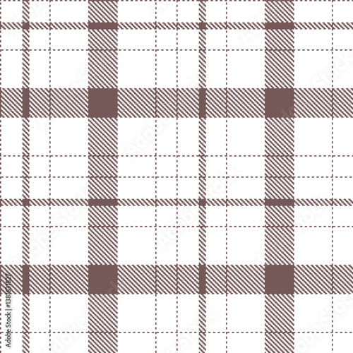 Plaid pattern seamless. Pale Czarina & Vintage White Tartan Fabric Design.