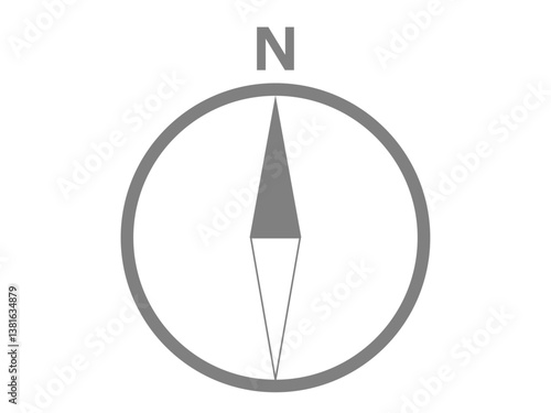 方位磁石のマーク（方位記号）
