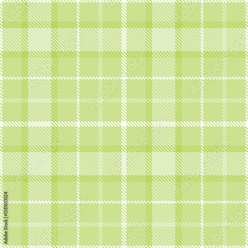 Elegant Cool Coincidence & Pale White Seamless Tartan Fabric Design
