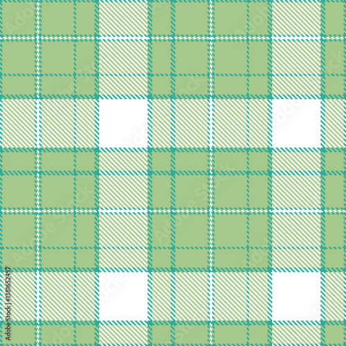 Smoky Ambrosial Oceanside Seamless Tartan with Rich Venerable Verde accents Fabric Design