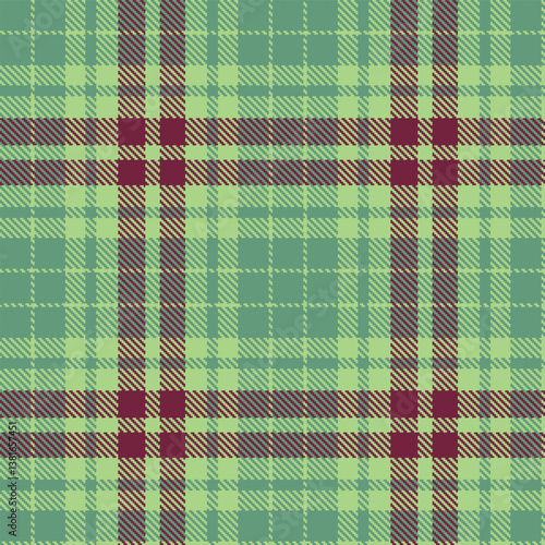 Elegant Iridescent Feijoa & Neon Dying Moss Seamless Tartan Fabric Design