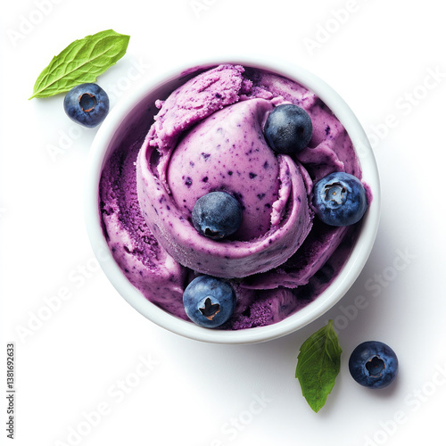 A Bowl of Blueberry Frozen ...