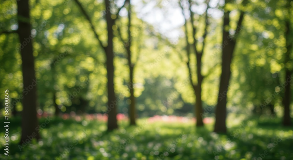 A serene scene with blurred trees and lush greenery, evoking peace and a connection to nature, ideal for relaxation, wellness, or outdoor-themed projects. A serene scene with blurred trees and lush greenery, evoking peace and a connection to nature, ideal for relaxation, wellness, or outdoor-themed projects.