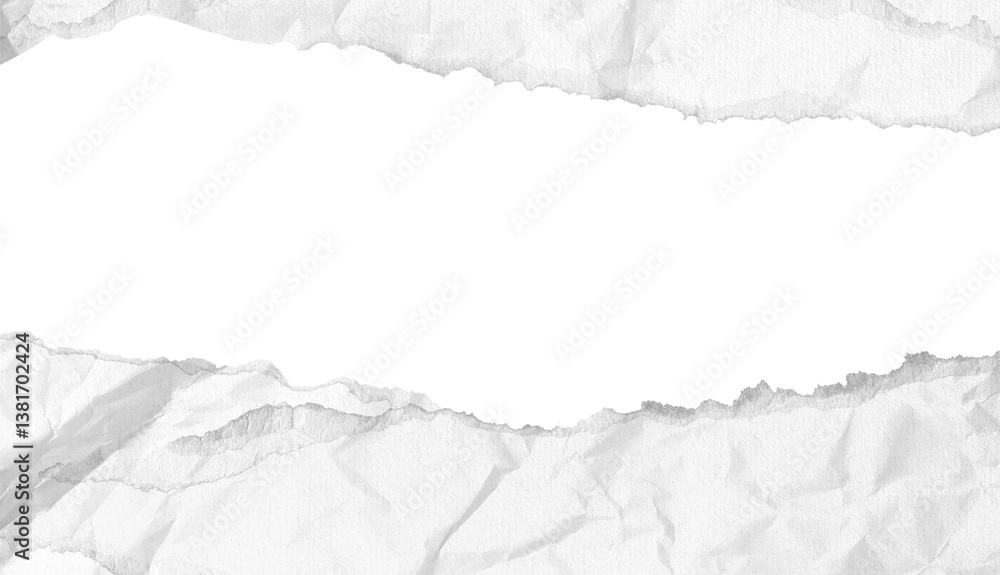 Torn Paper Effect isolated on transparent background. perfect for graphic design projects, advertising, scrapbooking, digital collages, and creative presentations. Ideal for use as an overlay or frame