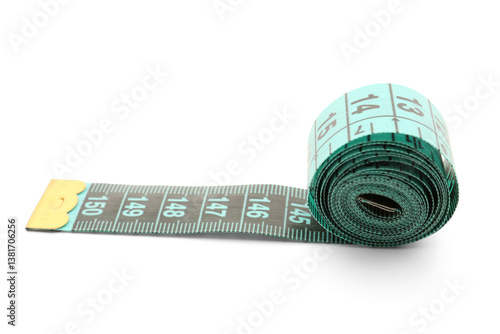New measuring tape isolated...