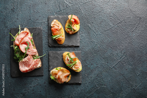 Gourmet salami and prosciut...