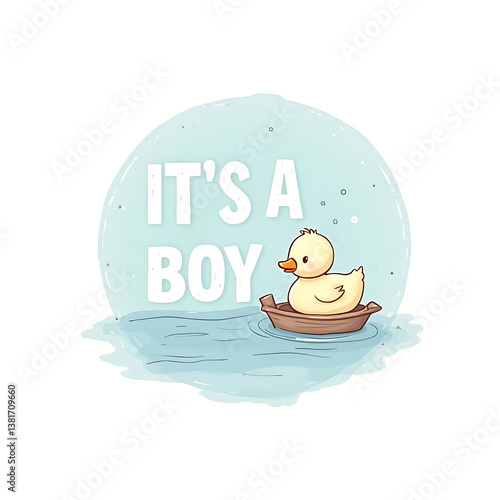 it's a boy icon with duck logo