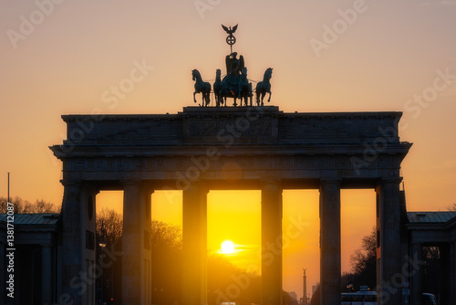 germany capital berlin city center buildings architecture and most popular tourist attractions photos with sunset light and sky colors