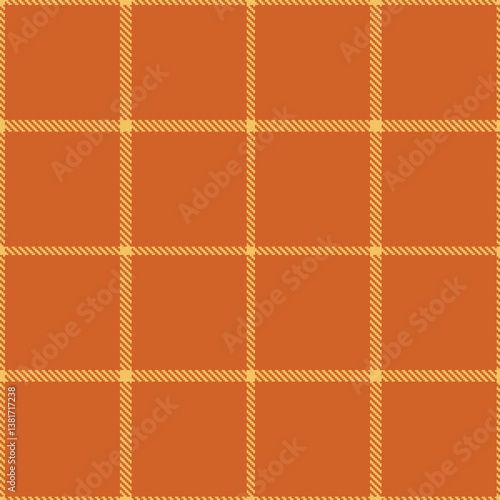 Iridescent Sunset Gold Tartan patterns fabric texture. Elegant Traditional Harvest Pumpkin Seamless Tartan