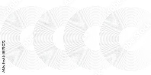 Abstract white glowing geometric lines on gray background. Modern shiny blue circle lines pattern. Futuristic technology concept. Suit for cover, poster, banner, brochure, header, website