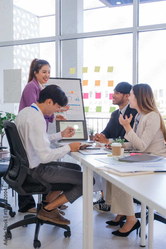 Diverse Team Collaborating on Business Strategy Diverse Team Collaborating on Business Strategy