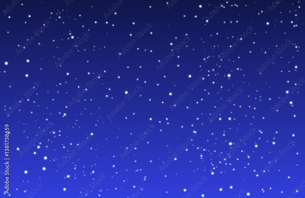 Fototapeta premium 星が輝く夜空のグラデーションの背景・壁紙素材