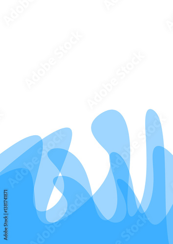 abstract blue background simple curve 
