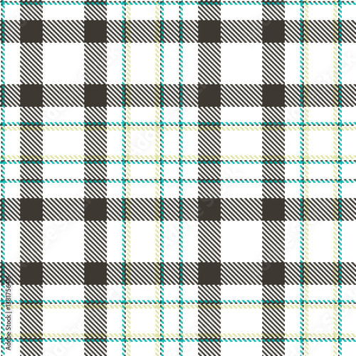 Autumn White Seamless Tartan with Cool Rosin accents Fabric Design