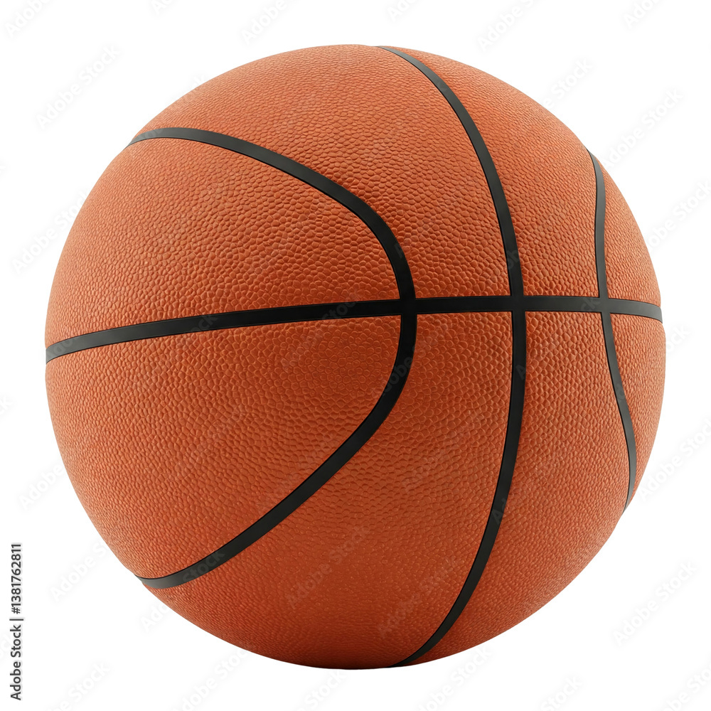 Fototapeta premium Basketball ball. Transparent background png