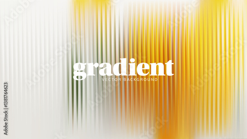 Ripple glass distortion background. Abstract fractal effect ribbed glass texture with vibrant gradients smooth fluted vertical lines. Reeded Bold dynamic design blending futuristic tones vector bg